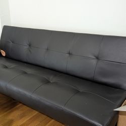 Futon Leather Sofa Bed 