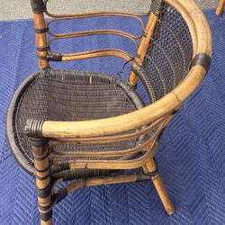 Chairs Bamboo Rattan 2 Chairs