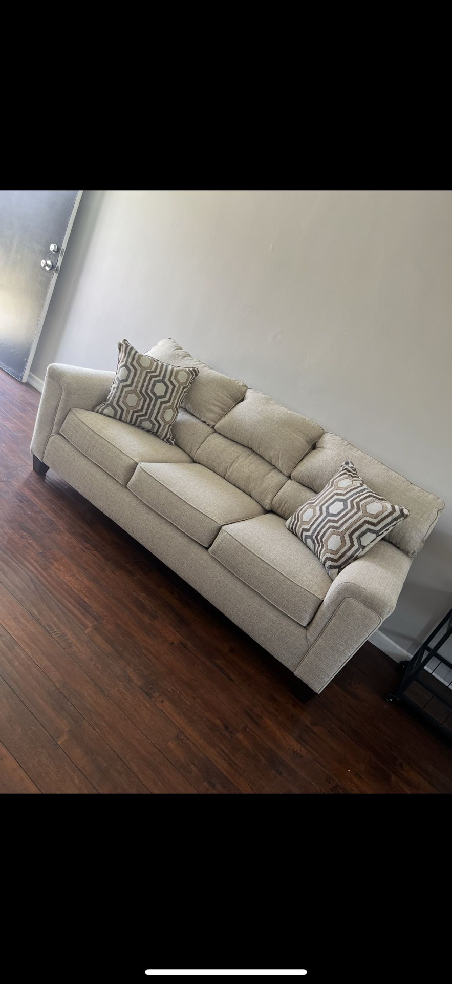Calvin Almond Beige Cooling Queen Sleeper Sofa