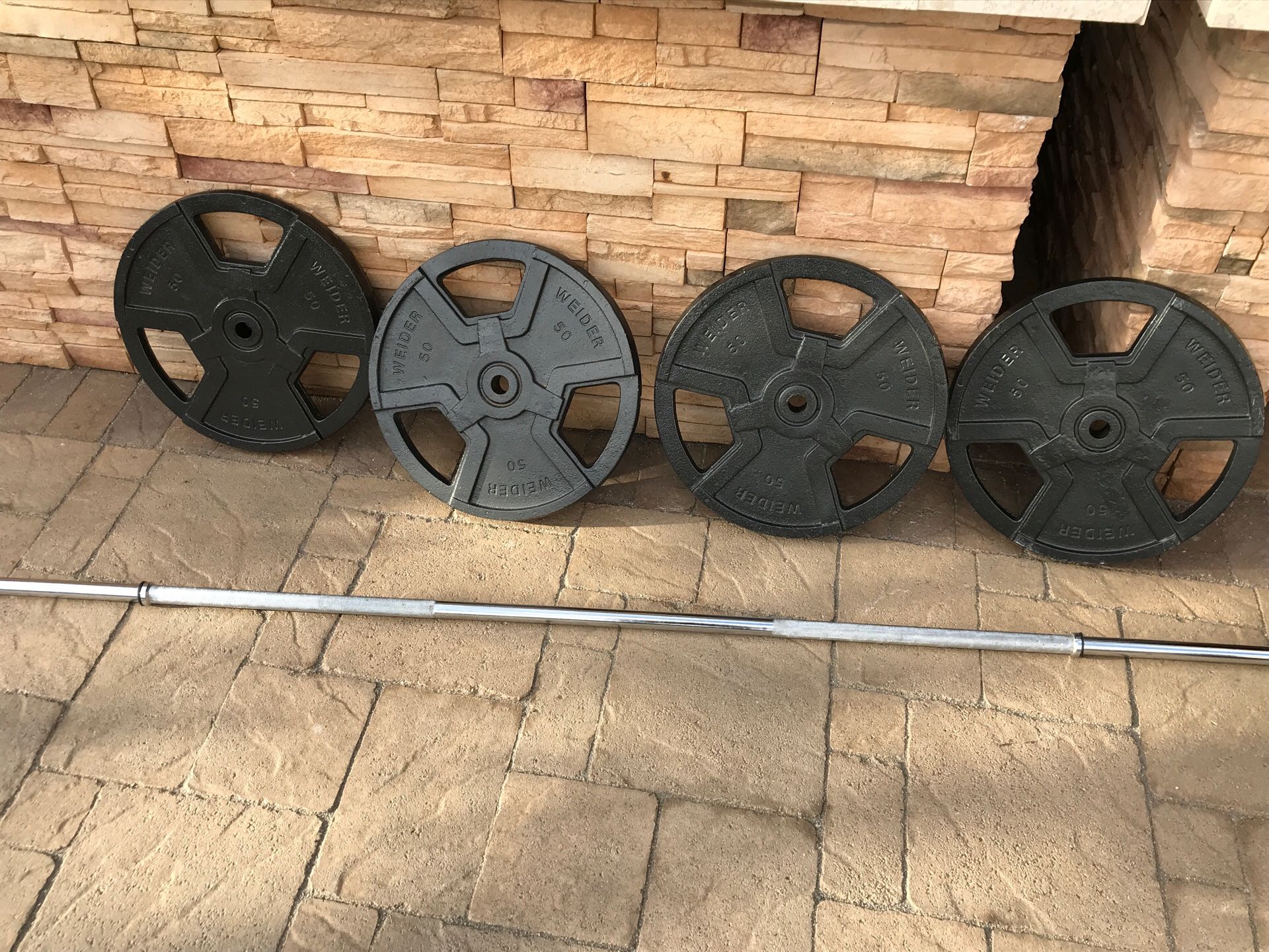 225lb barbell weight set