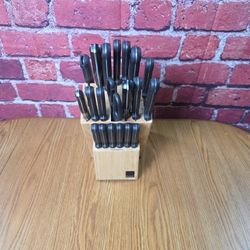 Block Knife Set With Scissors 