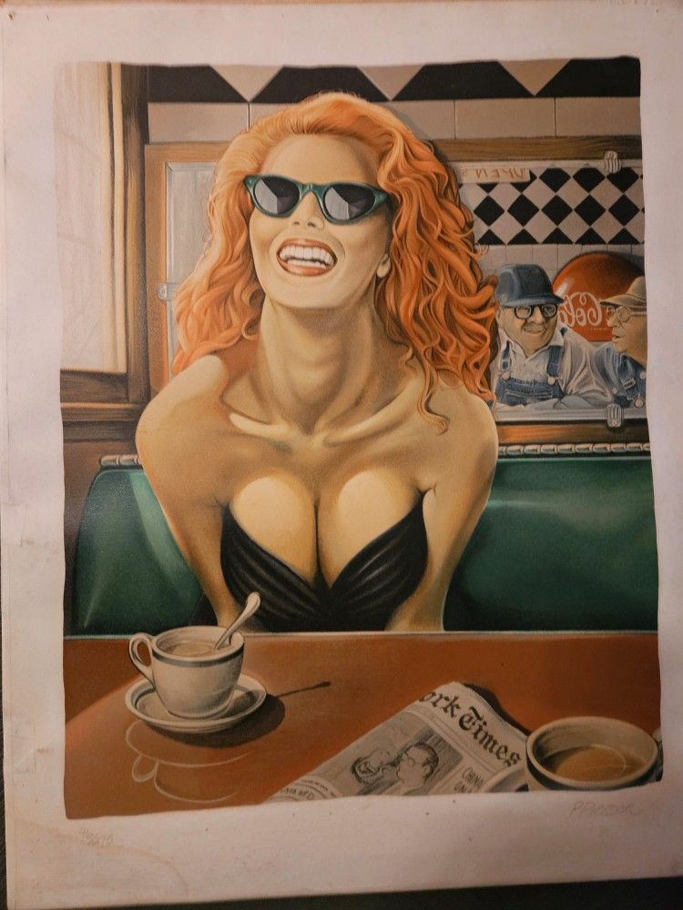 Hand signed Lithograph 'Maxine' by Patrick Anthony Pierson