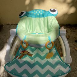 Fisher Price Portable Baby Chair Frog Green