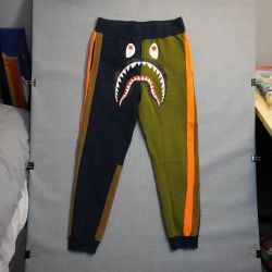 Bape Multi Color Patchwork Shark Sweats