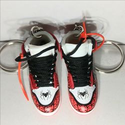 MINI NIKE | AIR JORDAN 1 | "SPIDER-MAN" | KEYCHAIN SET | NEW IN BOX
