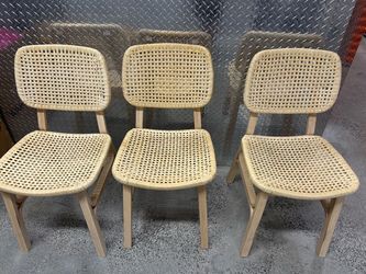 IKEA VOXLÖV Bamboo Dining Table + 3 Chairs