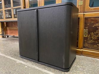 RESTORATION HARDWARE Ligne Black Oak Closed Media Console