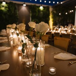 (Set Of 60) Clear Glass Cylinder Vases