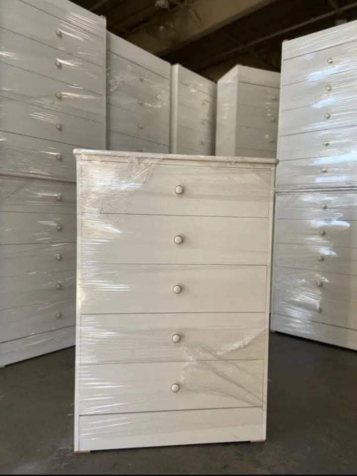 Cajoneras Blancas Con 5-cajones 