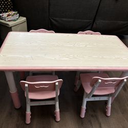 Toddler Table and Chairs Set for 4