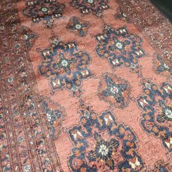 Handmade Vintage Afghan Wool Rug