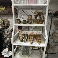 Vintage Wicker Shelf