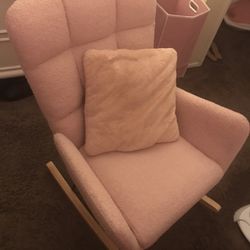 Pink Rocking Chair 