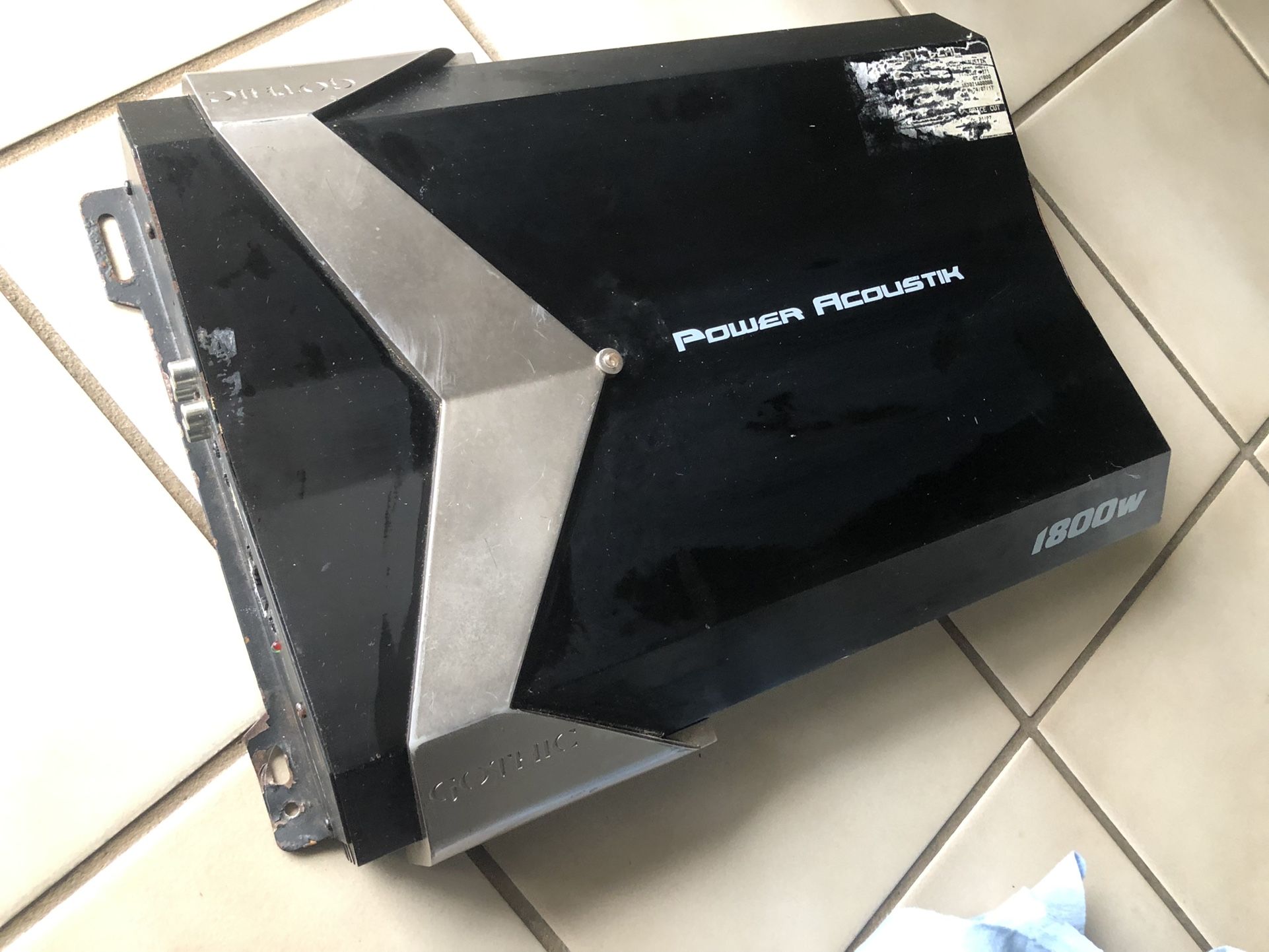 Power Acoustik Gothic GT GT2-1800 Car Amplifier, 720 W RMS, 1800 W