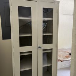 Metal Display Storage Cabinet  (2)