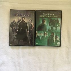Matrix and Matrix Revolution DVDs