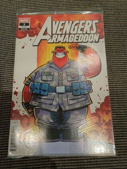 AVENGERS ARMAGEDDON #1 -SKOTTIE YOUNG VARIANT SEALED W/ MAGIC THE GATHERING CARD
