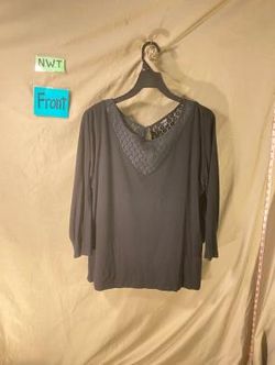 Premise Studio Women's Black Long Sleeve Top Size XL NWT
