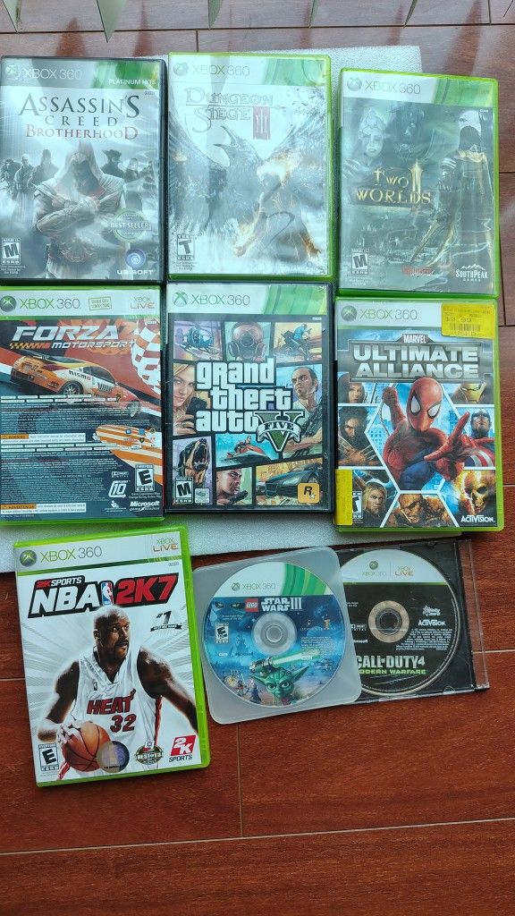 9 Xbox 360 Games Bundle Deal