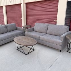 Couch Set With Table Ends And Coffe Table 