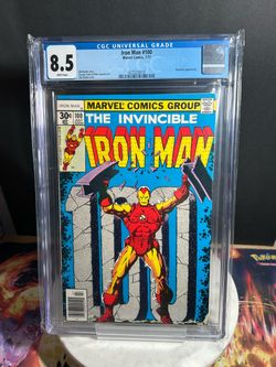 Iron Man #100 Marvel Comics CGC 8.5