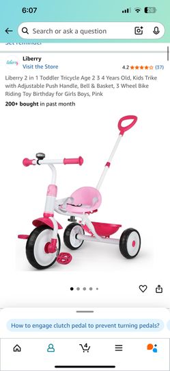 Liberry 2 in 1 Toddler Tricycle