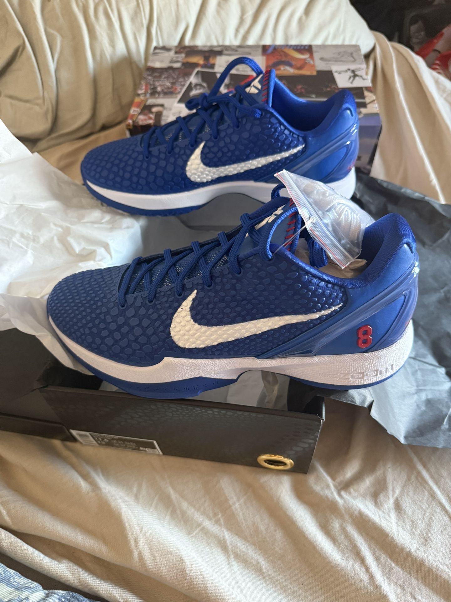New Authentic Nike Kobe 6 LA Dodgers Size 11.5