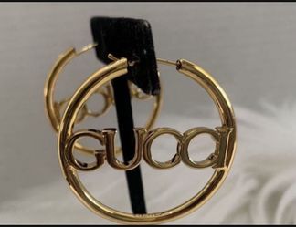 Stainless Steel Designer Hoop Earrings 