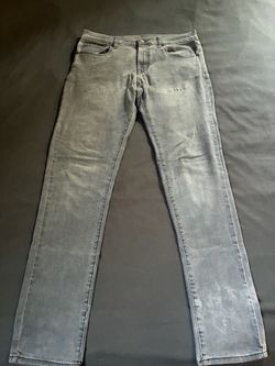 light wash faded straight-leg jeans