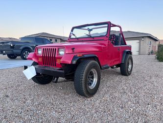 Jeep Wrangler YJ Red Open Top 4x4