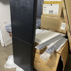 Queen Black “Leather” Like Headboard - New