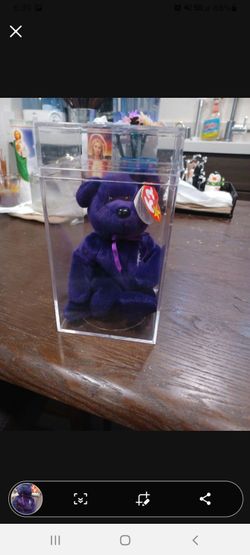 Princess DIANA Bear Beanie Baby RARE IN MINT CONDITION.