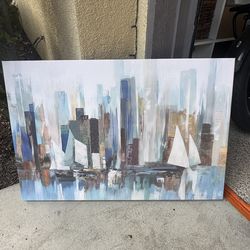 Abstract printed painting