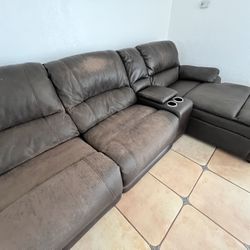 Large Sectional Leather Sofa For Sale 