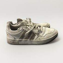 adidas White Men's Athletic Sneakers Leather Lace Up 2023 Low Top