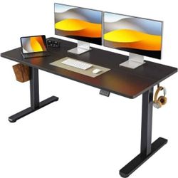 Brand New! Electric Standing Desk, Height Adjustable Stand up Desk, 55 x 24 Inches, Black