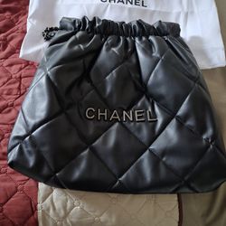 Black Quilted Lambskin Handbag
