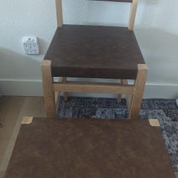 Counter Height Chair And Ottoman