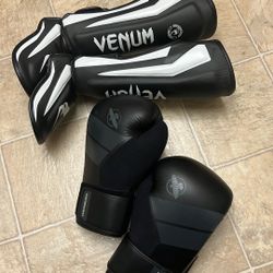 Boxing Gloves Hayabusa Venom Shinguards