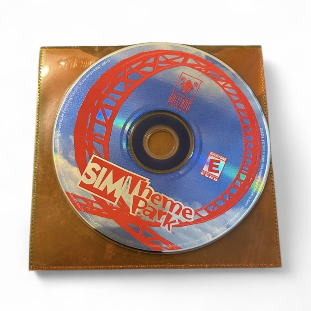 Vintage 1999 Sim Theme Park PC game