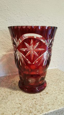 crystal vase