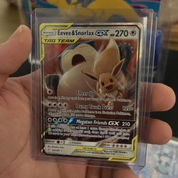 Eevee & Snorlax GX Team Up Ultra Rare 