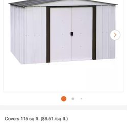 New Sealed Box 10 By 12 Metal Shed 
