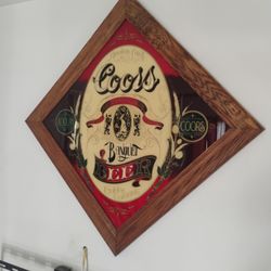 Vintage Coors Mirror Sign 