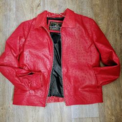 Chamarra Exotica De Avestruz Original