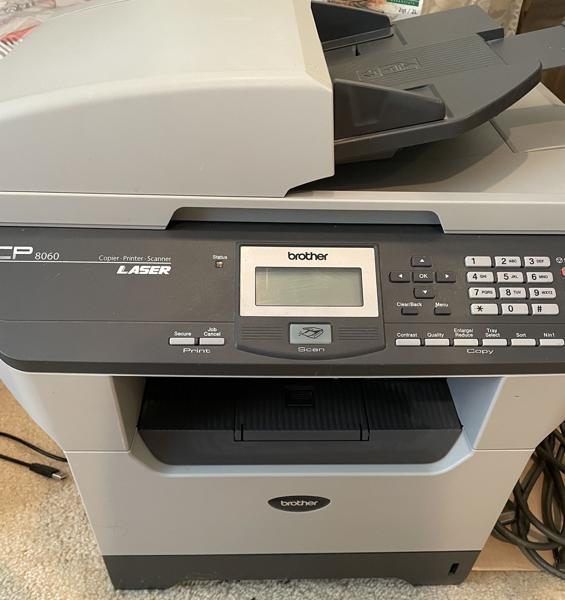 Brother DCP-8060 All-In-One Laser Copier Printer Scanner In A Great Condition/ Preowned/ No Box/ No Ink