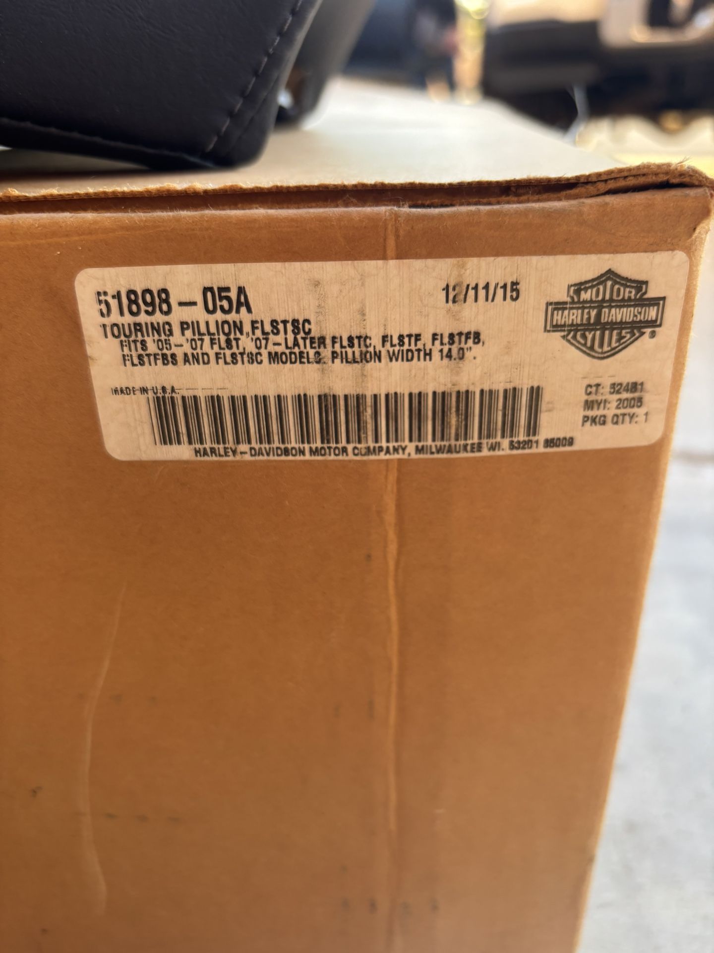 Harley Davidson Rear Seat