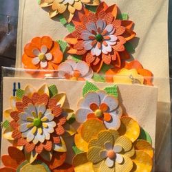 Hand Made Scrap Book/albumn/card Flowers 