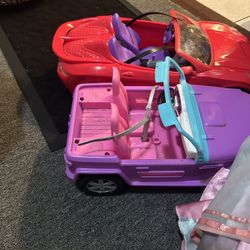 Barbie Cars And Big Barbie Doll