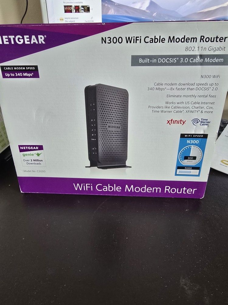 Netgear WiFi Cable Modem Router